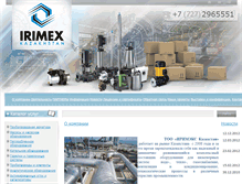 Tablet Screenshot of irimex.kz